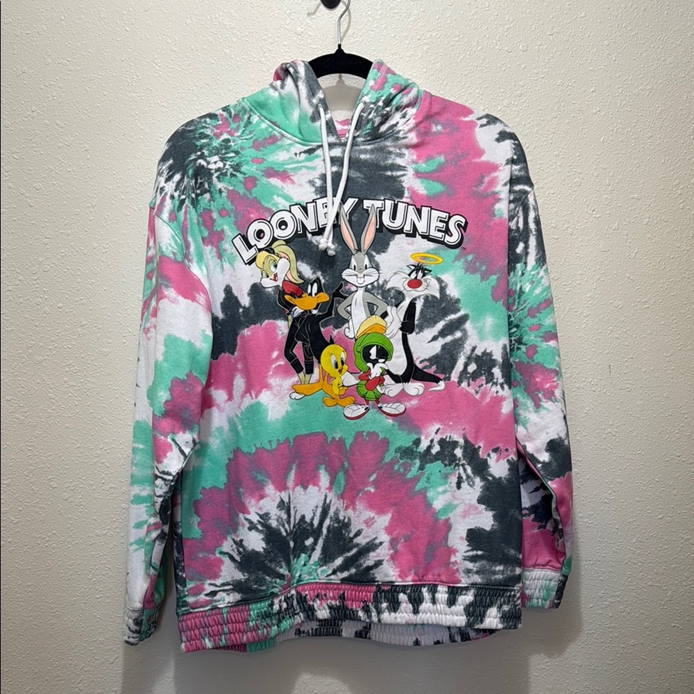 Looney Tunes Tie-Dye Hoodie, Size S
